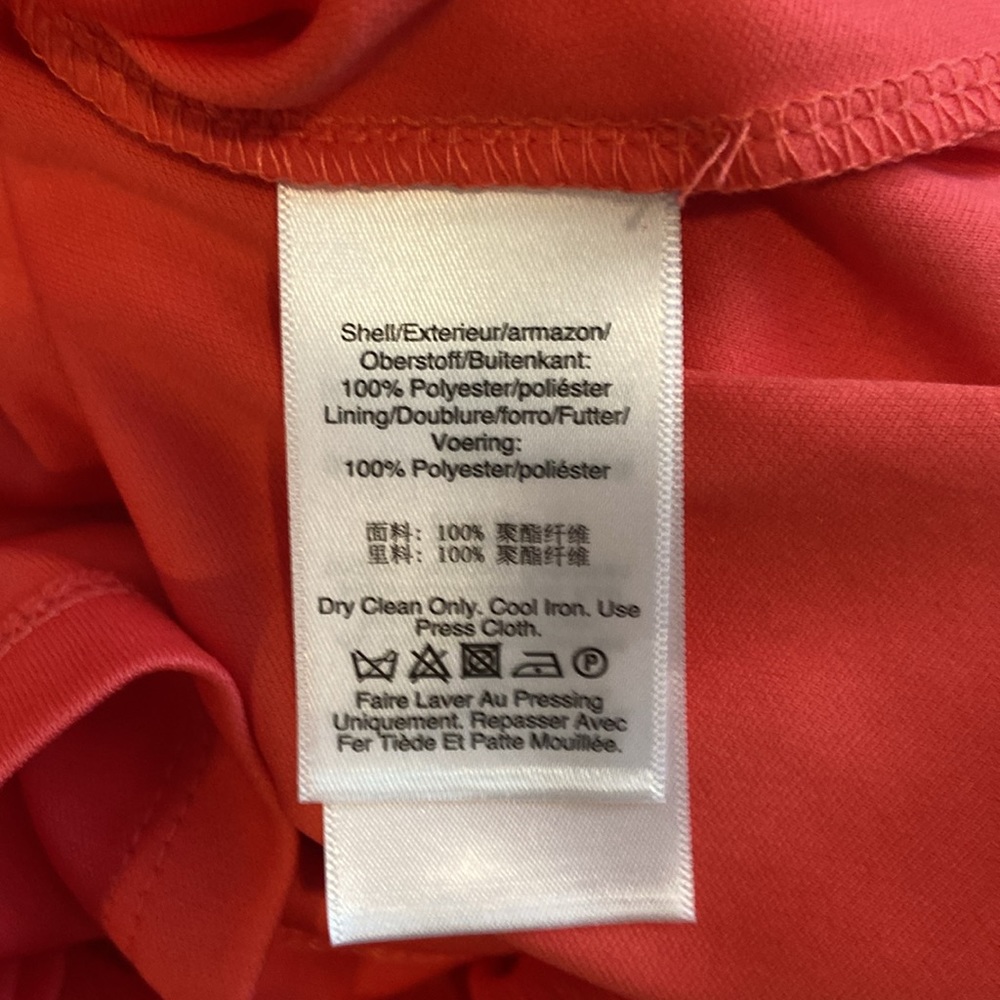 DKNY CORAL RUFFLE SLEEVELESS DRESS - Picture 7 of 9